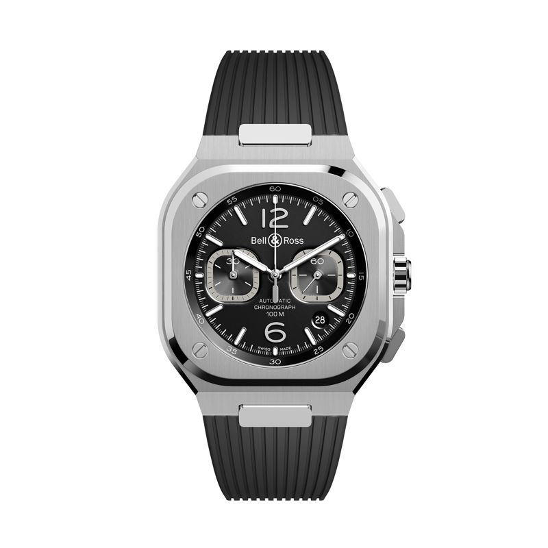 BR 05 Chrono Black Steel - BR 05 - Bell & Ross | BR05C-BL-ST/SRB