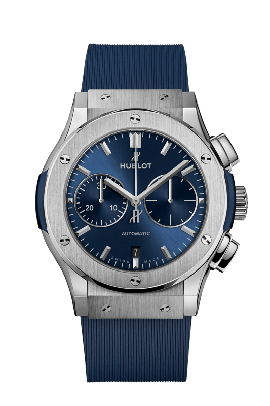 521.NX.7170.RX | Hublot Classic Fusion Blue Chronograph Titanium