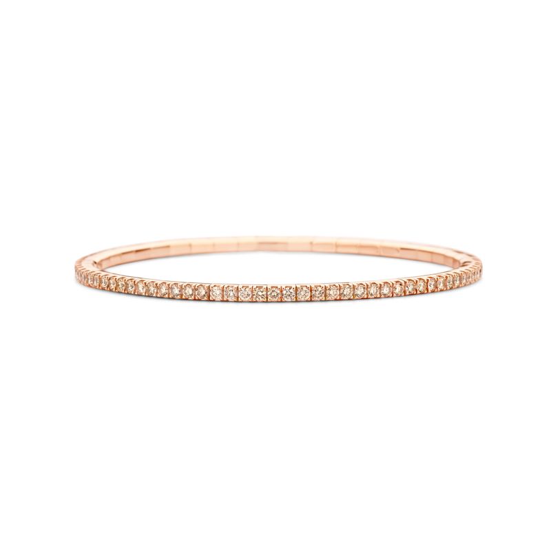 Tennis Bracelet Roségoud Bruine Diamant T1 - Juwelen - Webshop