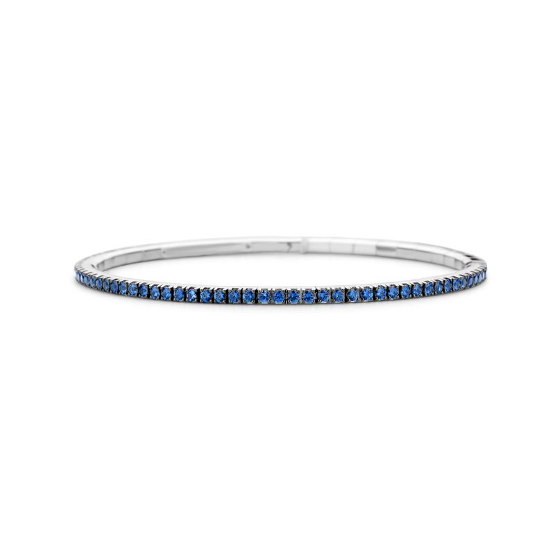 Tennis Bracelet Witgoud Blauwe Saffier T2 - Juwelen - Webshop