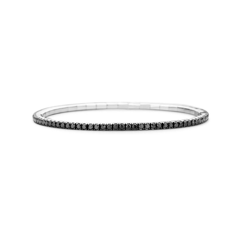 Tennis Bracelet Witgoud Zwarte Diamant T1 - Juwelen - Webshop