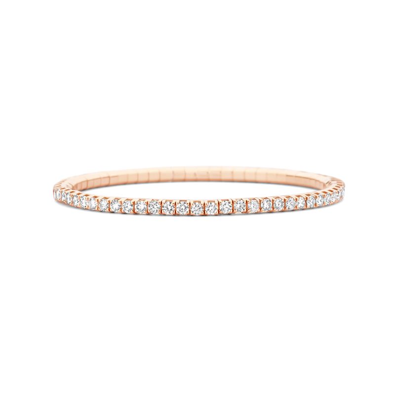 Tennis Bracelet Roségoud Witte Diamant T4 - Juwelen - Webshop