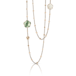 Pasquale Bruni Bon Ton Sautoir rose gold with prasiolite and diamonds