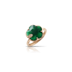 Pasquale Bruni Bon Ton Ton Jolì ring pink gold and green agate