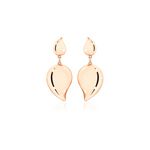 Tamara Comolli Signature Wave Earrings rose gold with 2 drop elements